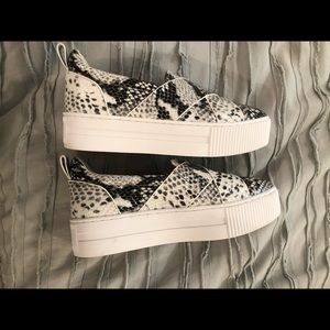 Snake skin sneakers- worn once